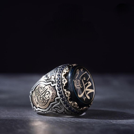 Love Like Crazy Men's Sterling Silver Ring | Handmade 925 Silver | Customizable Arabic Name