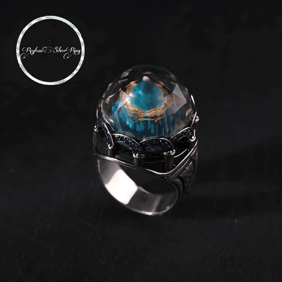 Engraved 925 Sterling Silver Men's Ring: Islamic Gift