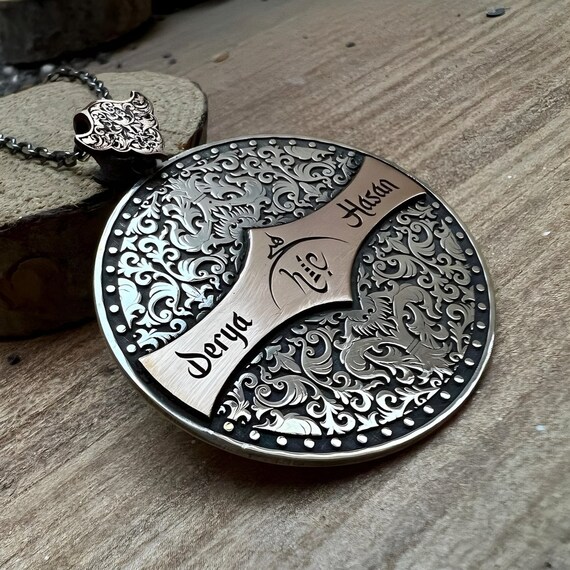 Handmade Personalized 925 Silver Locket Necklace: Custom Name Pendant