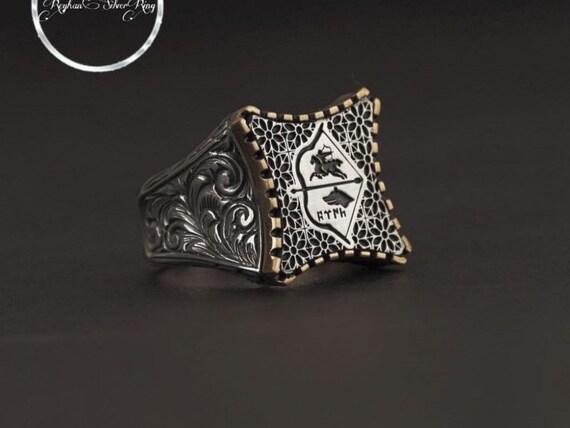 Handmade 925 Sterling Silver Göktürk Cavalry Raider Ring