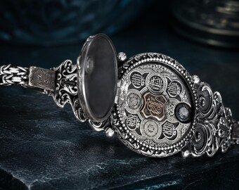 Sterling Silver Islamic Verse Bracelet: Personalized Men's Spiritual Jewelry