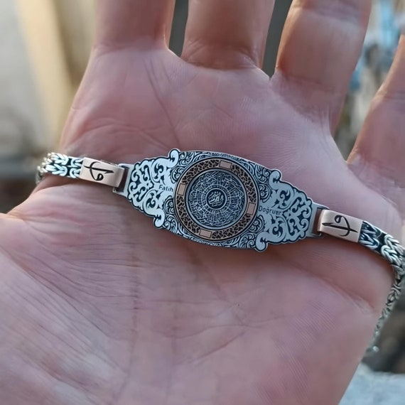 Ayatul Kursi Engraved Silver Bracelet with Personalized Name – Handmade Islamic Jewelry