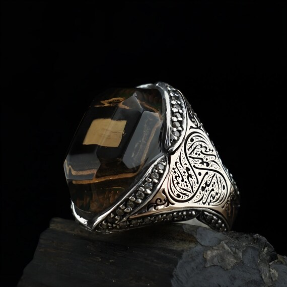 Handmade Sterling Silver Garnet Ring: Rose Design