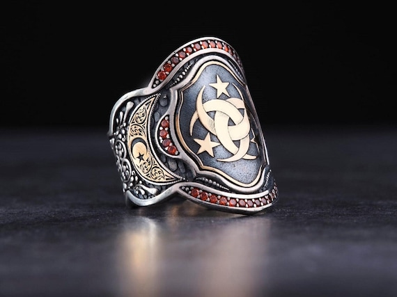 Archer's Sterling Silver Zihgir Ring: Islamic Archery Gift