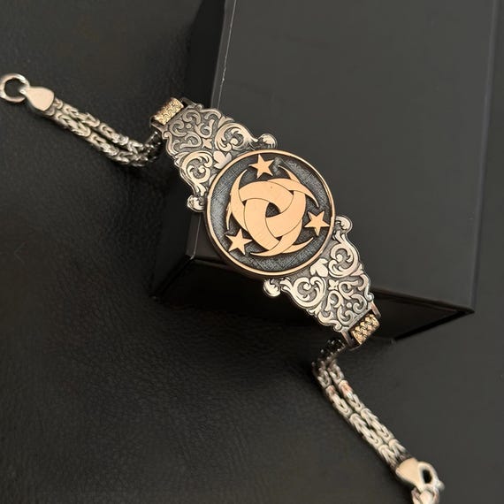 Handmade Teşkilat Mahsusa Sterling Silver Bracelet - Customizable