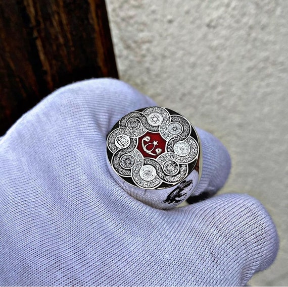 Personalized Picture Ring in 925 Sterling Silver - Custom Couple Jewelry - Turkish Handmade Jewelry