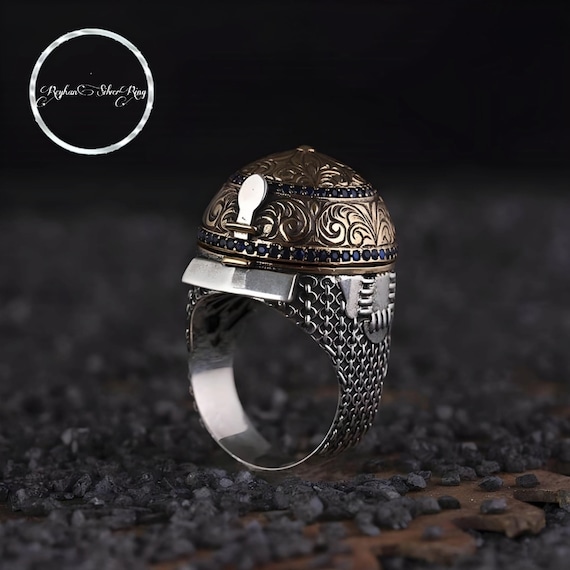 Hagia Sophia Helmet Sterling Silver Ring: Sultan Men's Ring