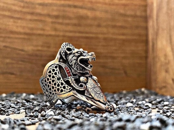 Seal Of Solomon Silver Ring Zihgir, Leon Ring