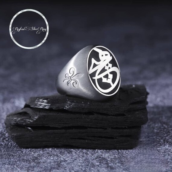 Custom Initial 925 Sterling Silver Ring - Personalized Turkish Ring