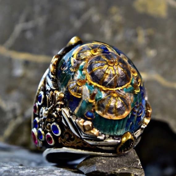 Hagia Sophia Mosque Ring: 925 Sterling Silver Zircon Stone