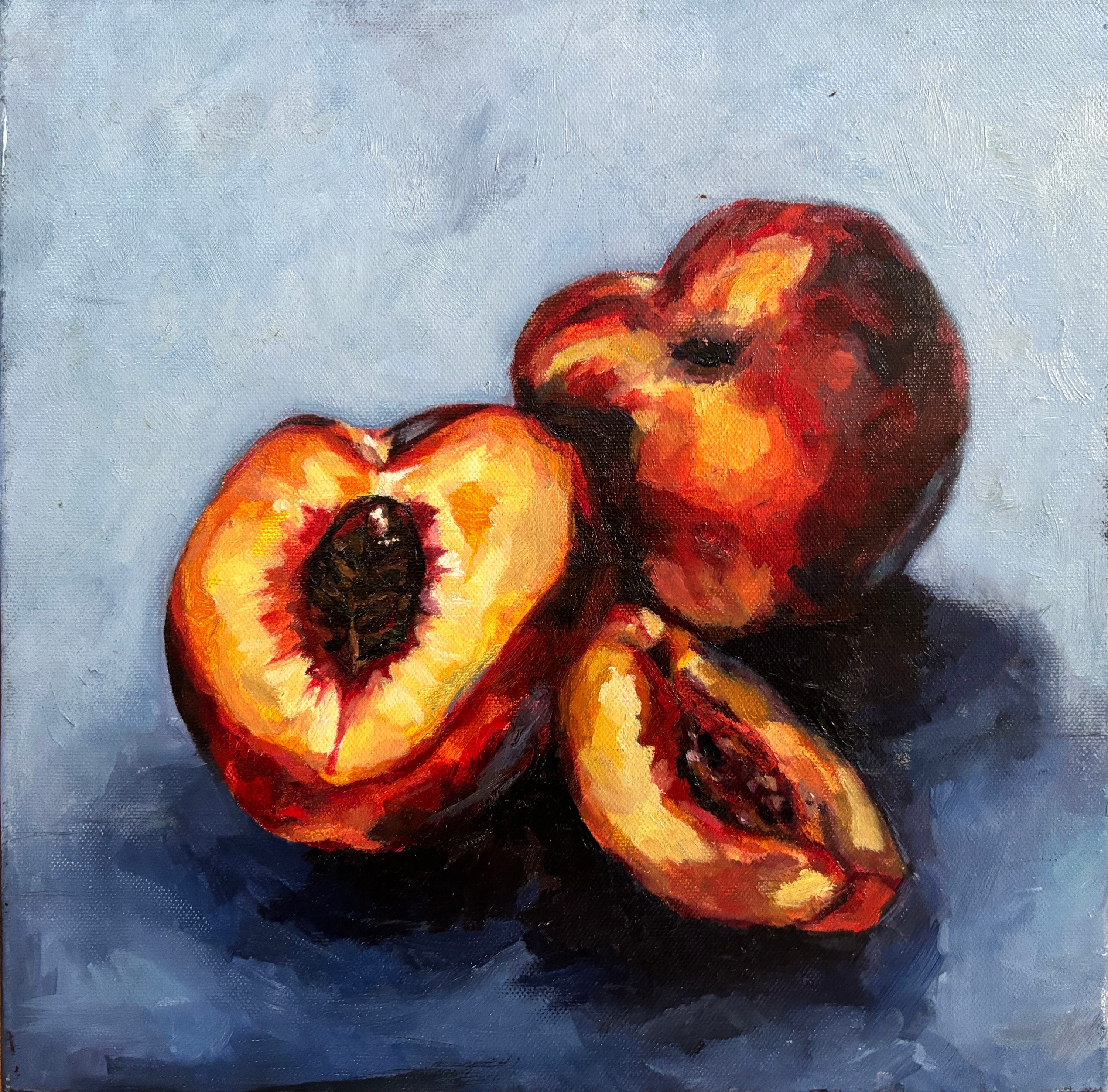 ビーチで乾杯 F4 油彩画 絵画 oil painting art Oil on Canvas Handmade Peach Painting Fine Art Homedecor Fruit