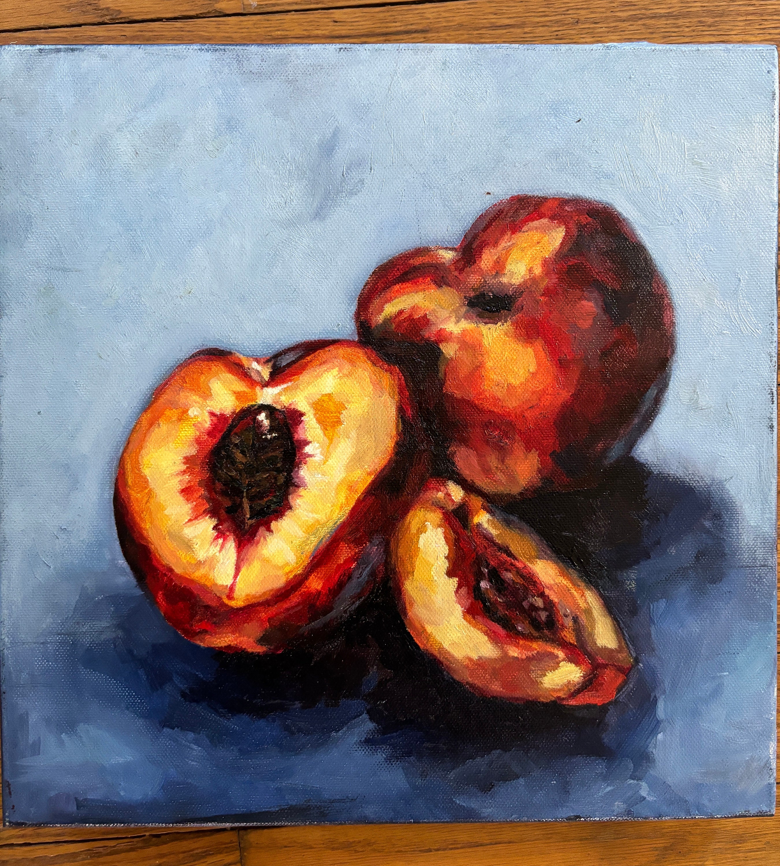 ビーチで乾杯 F4 油彩画 絵画 oil painting art Oil on Canvas Handmade Peach Painting Fine Art Homedecor Fruit
