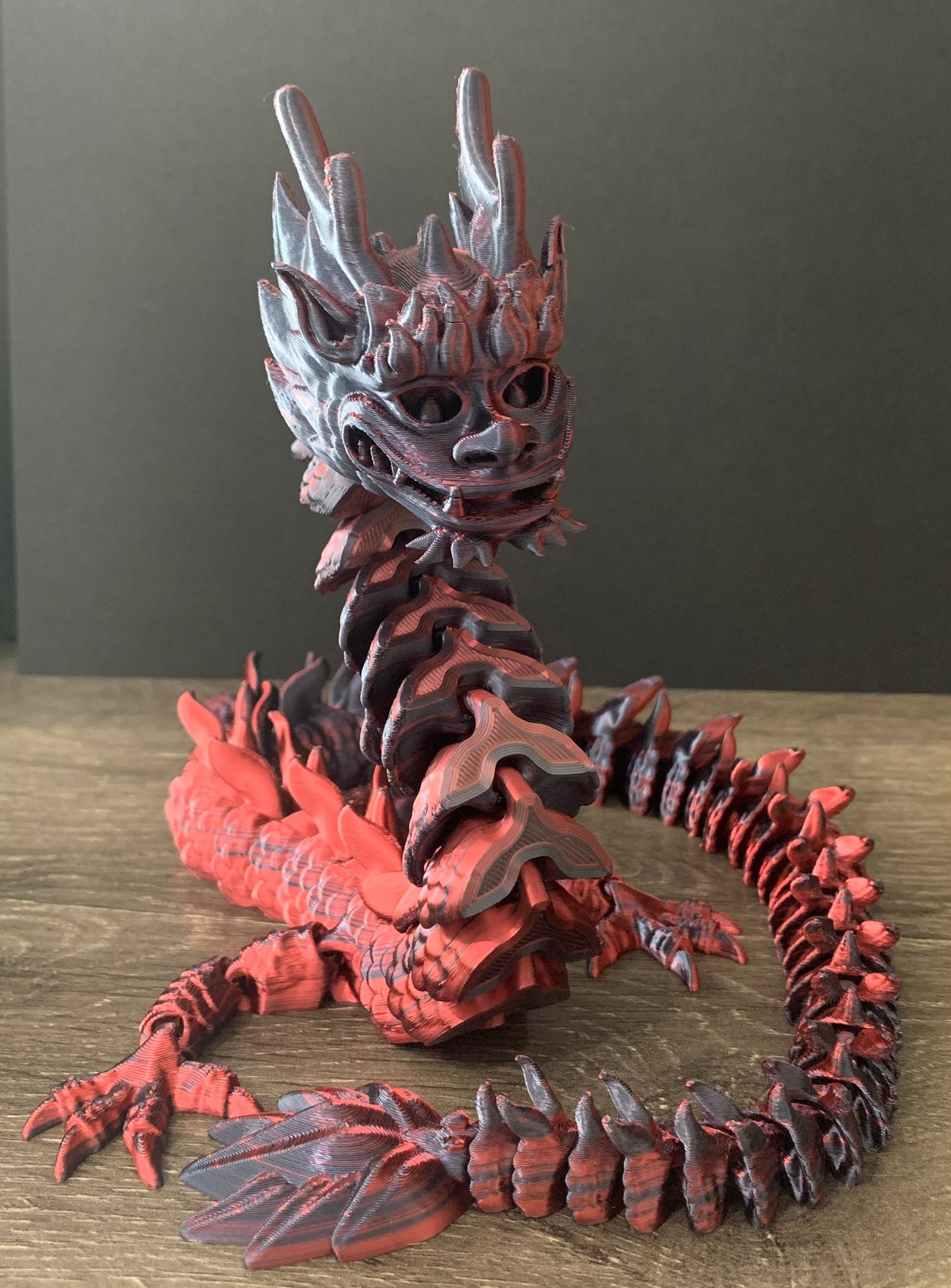 Flexi Factory 3D Printed Imperial Dragon - Etsy