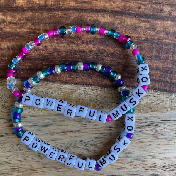 Powerful Musk Ox - Parks and Rec - Leslie Knope Quote - Ann Perkins - Seed Bead Bracelet