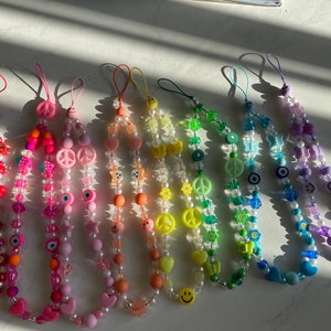 Y2K - Trendy - Phone Charm - Monochromatic - Bright - iPhone Phone Charm Strap