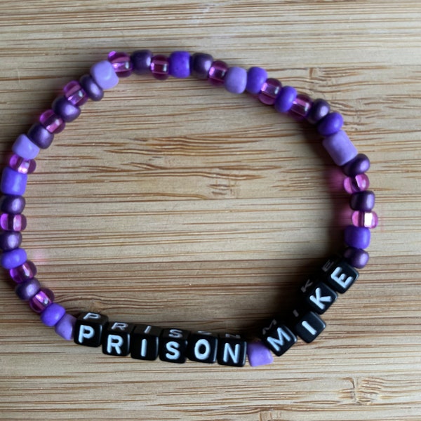 Prison Mike - The Office - Michael Scott - Bracelet de perles de rocaille