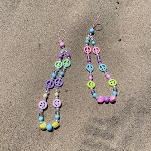 Peace - Smiley - Preppy - Pastel - Y2K - Cell Phone Charm
