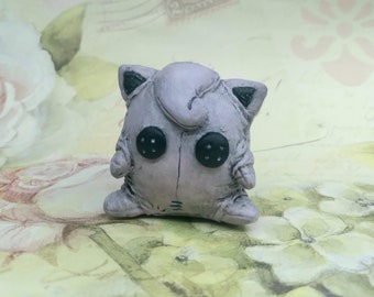 Dingy, stuffed Jigglypuff friend from clay