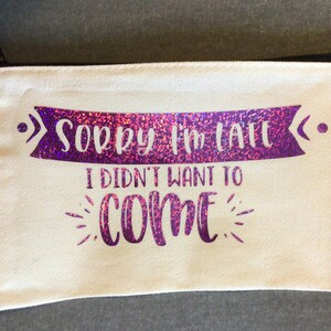Sarcastic canvas pouch