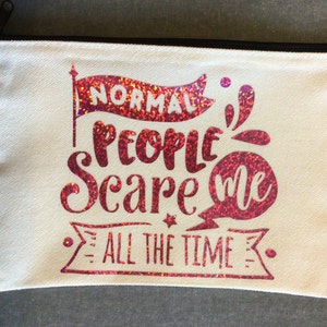 Sarcastic canvas pouch