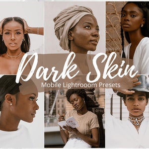 Mobile Lightroom Presets, 10 Dark Skin Presets, Vsco Filter, Lifestyle Presets, Instagram Filters, Portrait Presets, Beauty Presets, Iphone