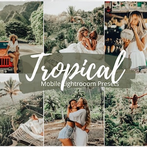 Lightroom Presets, Tropical Presets, Mobile Presets, Bali Presets, Travel Presets, Instagram Presets, Summer Presets, Green, Vintage Presets