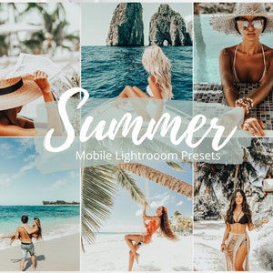 Mobile Lightroom Presets, 3 Summer Presets, Beach Presets, Vintage Presets, Travel Presets, Vsco Filters, Ocean Presets, Instagram Filters