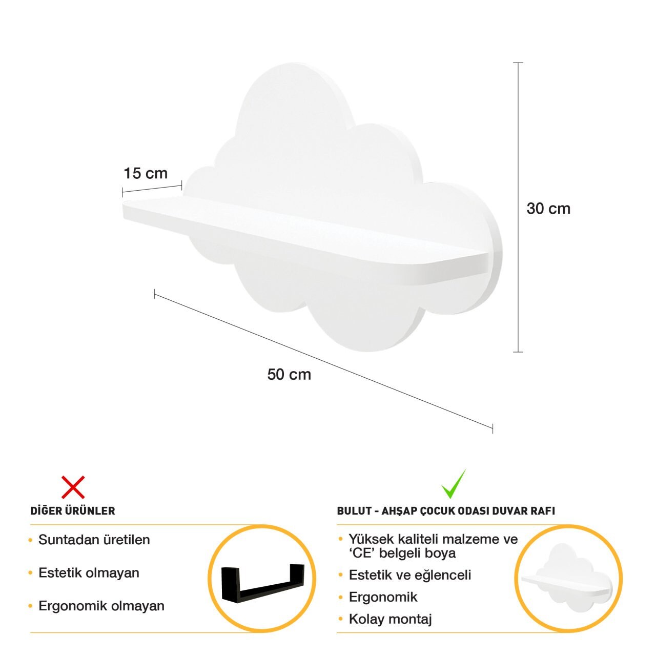 Wall Shelf Nursery Shelves Wooden Floating Shelf Baby Etsy