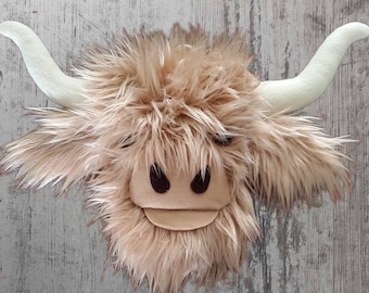 Highlander Cow Wreath Attachment, Door Hanger, Highlander Home Deor, Cow Lovers,Scottish Cow,#WAAM