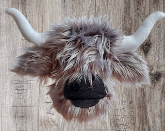 Highlander Cow Wreath Attachment, Door Hanger, Highlander Home Deor, Cow Lovers,Scottish Cow,#WAAM