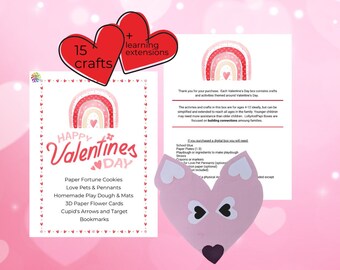 Valentine Learning Bundle, Homeschool Supplement, School Holiday