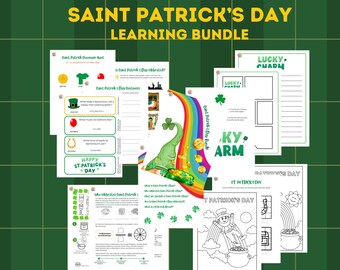 Saint Patrick's Day Learning Bundle, Homeschool Supplement, Holiday Lessons