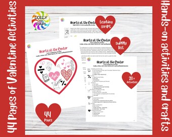 Valentine Activities, Homeschool Supplement, February Curriculum,