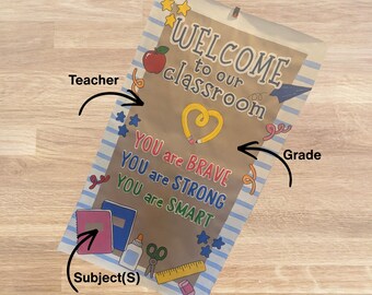 Welcome Classroom Banner | Ready to Ship |  Back to School Theme