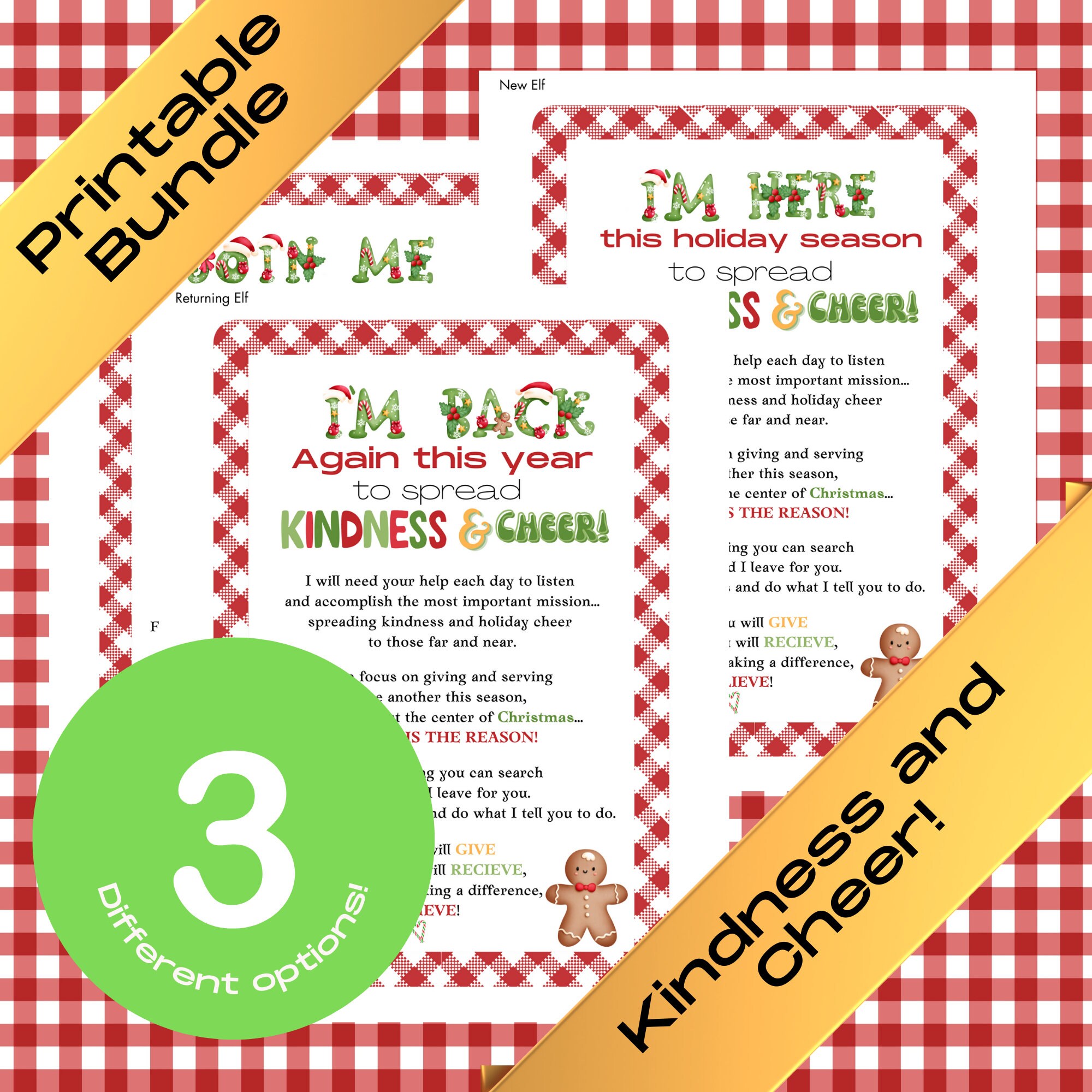 Printable Christmas Advent, 30 Days of Christmas, Elf Christmas Advent