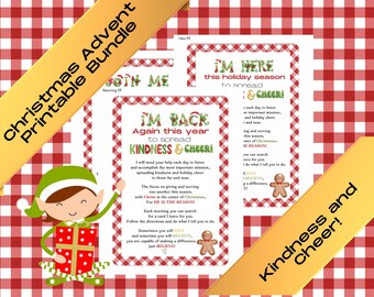 Kindness Christmas Advent: 30 Days of Holiday Cheer (Printable)