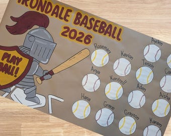 Baseball Banner | Custom Painted | Team Sport Sign