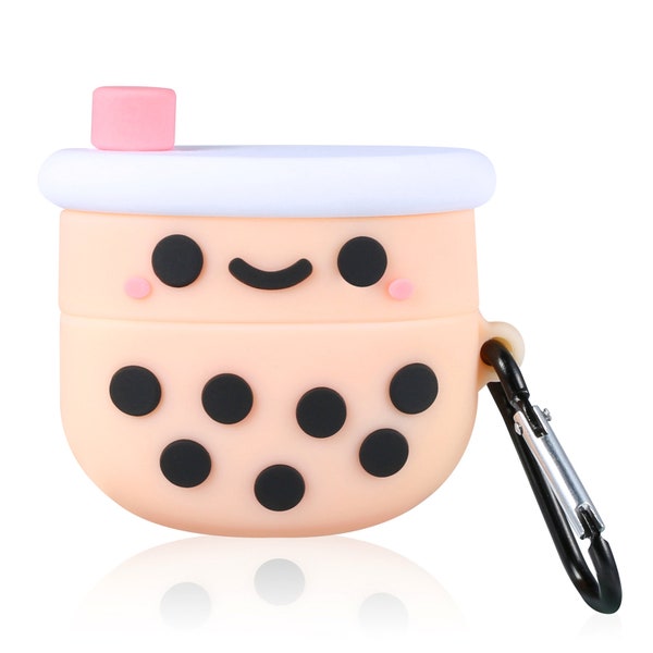 Cute Boba Drink Silicone Case for AirPods 2 Shockproof Earbuds Case