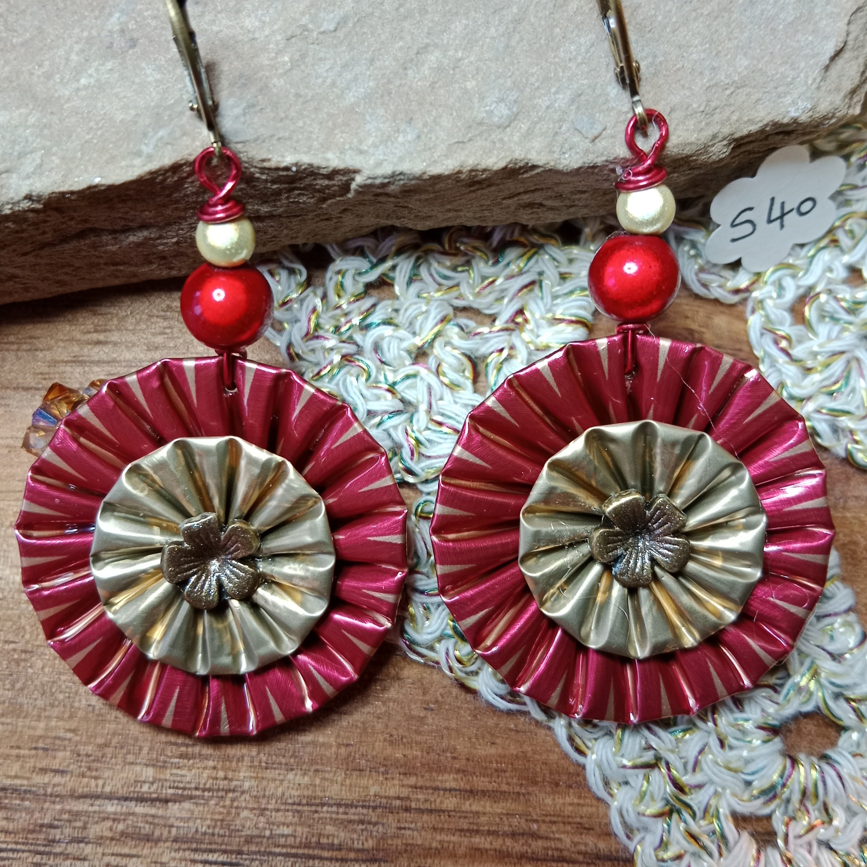 Boucles D'oreilles Fantaisie Originales En Capsules Lipton