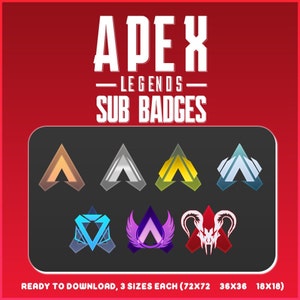 APEX Legends Twitch Sub Badges: Streamer Bit Badges (Digital Download)