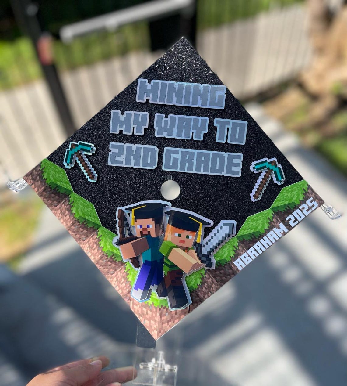 Gaming Grad Cap Gaming Inspire Grade Grad Cap Topper | Leveling up Graduation Cap ...