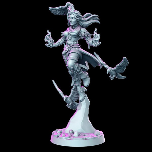 DnD Elf Druid Miniature | Genevieve |  DND | Dungeons and Dragons | D&D | DnD Miniature