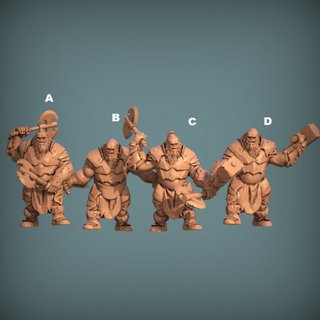 Dnd Orc Warrior Miniatures DND Dungeons and Dragons - Etsy