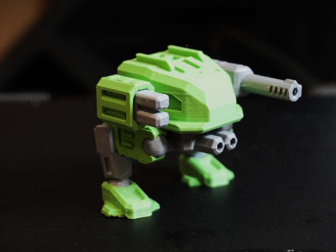 Multi-color PLA Mech Model Kit | Wargaming Desk Toy Assembly - Etsy
