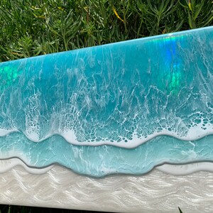 Meerbild Hologramm 3D Wellen Resin Epoxidharz Ozean Beach Urlaub Strand abstrakte TK-Kunst Gemälde Art Bild Wanddeko Weihnachtsgeschenk Bild 7