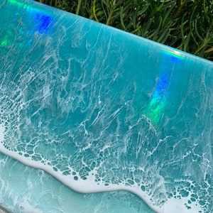 Meerbild Hologramm 3D Wellen Resin Epoxidharz Ozean Beach Urlaub Strand abstrakte TK-Kunst Gemälde Art Bild Wanddeko Weihnachtsgeschenk Bild 3