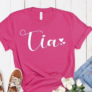 Tia Shirt, Tia Established Shirt, New Aunt Shirt, Mexican Aunt Shirt, Announcement Pregnancy, Gift For Aunt to be, Auntie Life Shirt,
