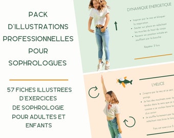 SOPHROLOGIE Pack de fiches de relaxations dynamiques pour adultes et enfants