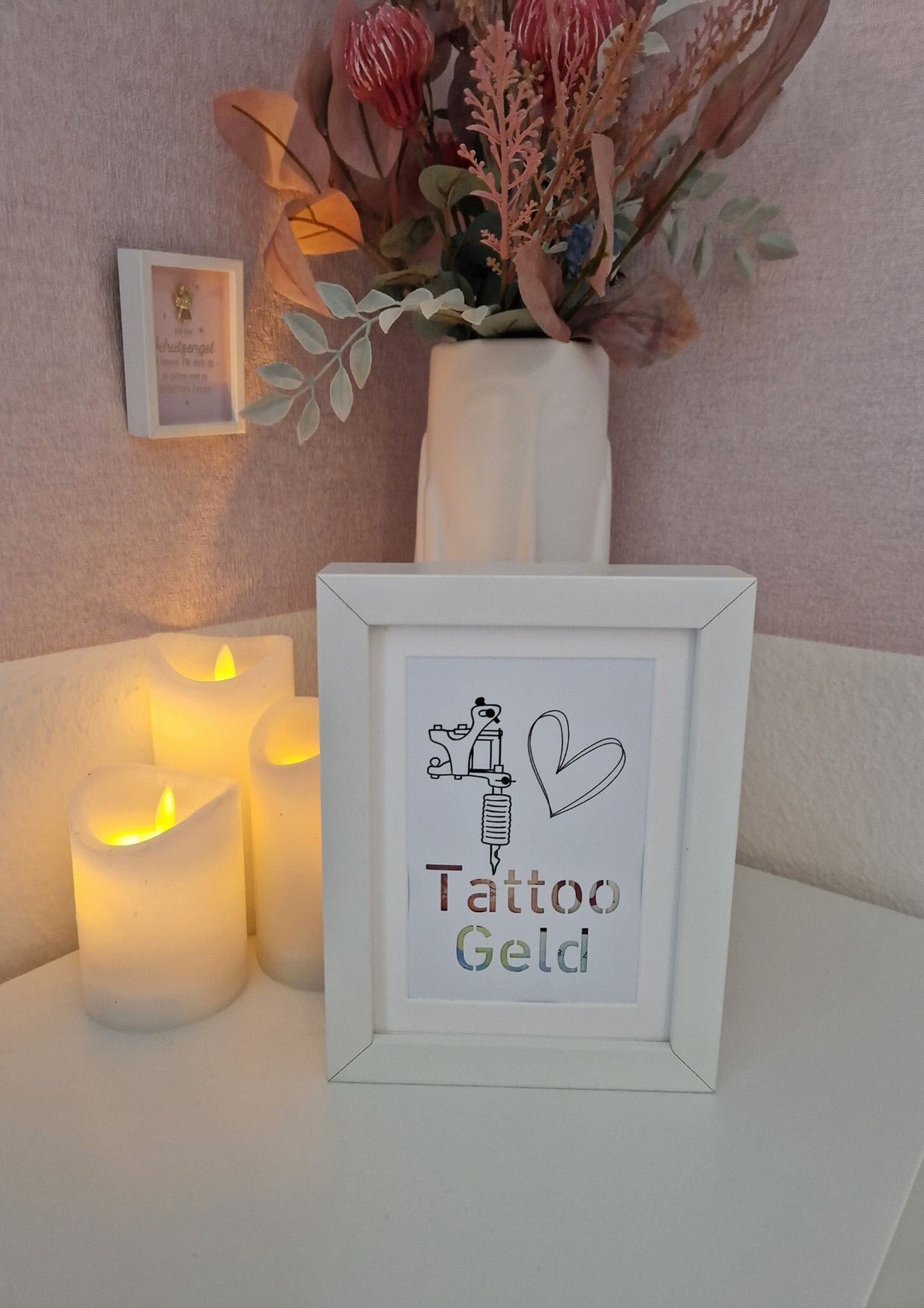 Geldgeschenk Tattoo Geld INKL Bilderrahmen Etsy.de