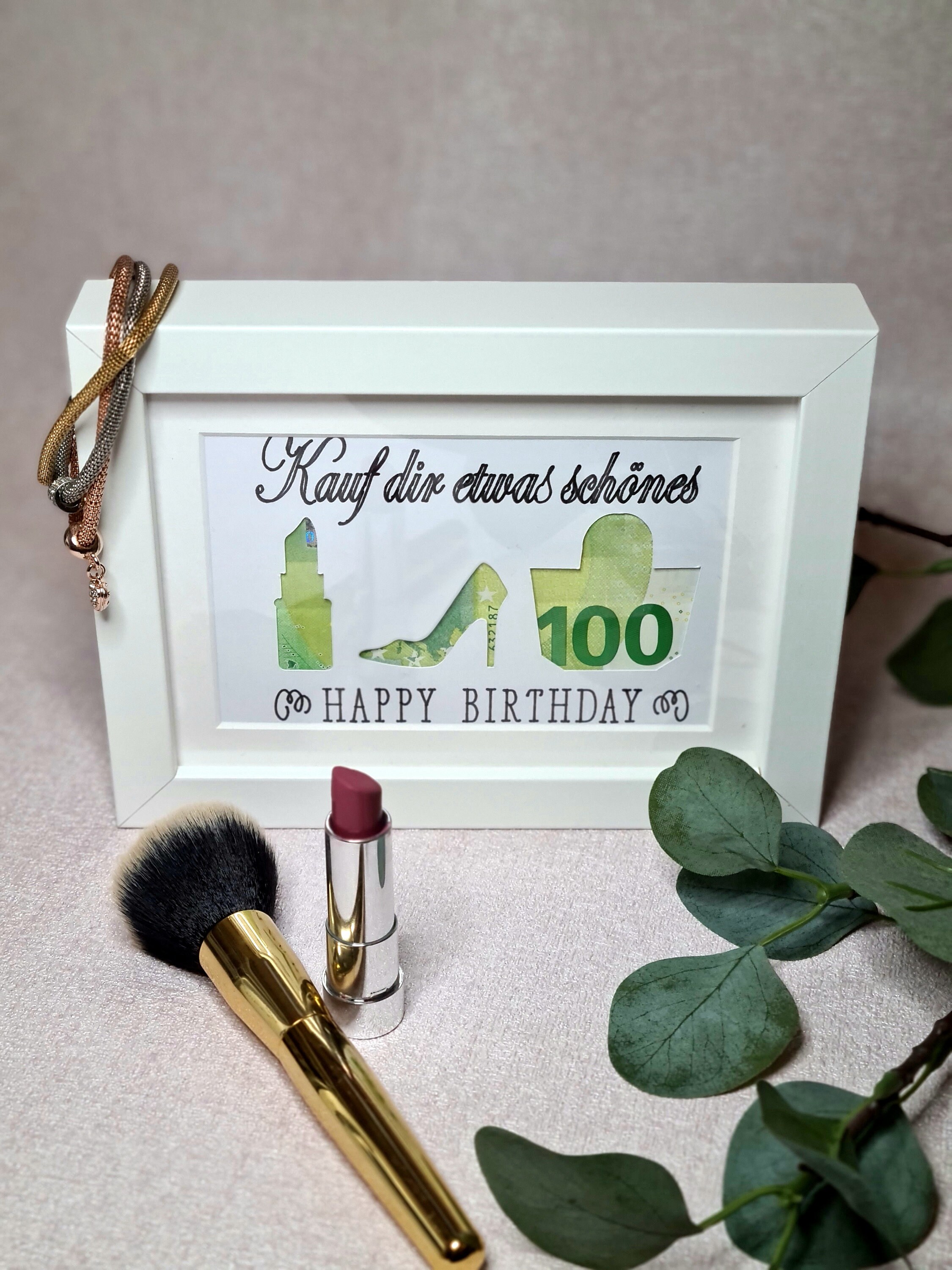 Geldgeschenk Kauf dir etwas schönes / Happy Birthday Etsy.de